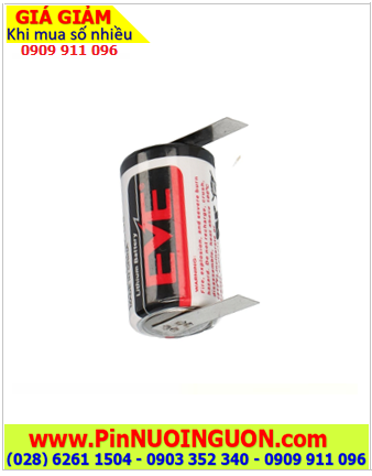 EVE ER14250 (chân thép chấu hàn), Pin nuôi nguồn PLC EVE ER14250 lithium 3.6V 1/2AA 1200mAh